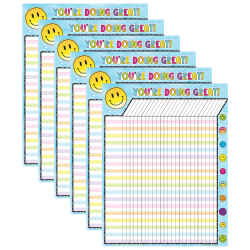 Teacher Created Resources Incentive Chart, Brights 4Ever, Pack Of 6
