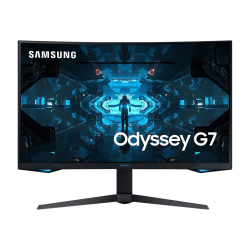 Samsung Odyssey G7 C27G75TQSN 26.9" WQHD Curved Screen Quantum Dot LED Gaming LCD Monitor - 16:9 - Black - 27" Class - Vertical Alignment (VA) - 2560 x 1440 - 1.07 Billion Colors - FreeSync Premium