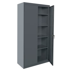Sandusky Classic Series Medium-Duty Assembled Storage Cabinet, 72"H x 36"W x 18"D, Charcoal