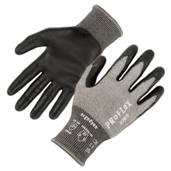 Ergodyne Proflex 7072 Nitrile-Coated Cut-Resistant Gloves, Gray, Medium