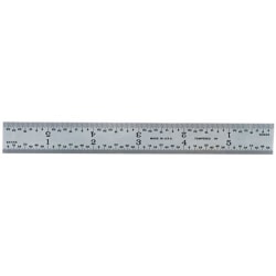 Mitutoyo Stainless Steel Rigid Ruler, 6"x3/4", Silver