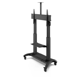 Kanto MTMA100PL Display Stand - Kanto MTMA100PL Height Adjustable Rolling TV Cart with Device Shelf for 60" to 100" TVs up to 200 lb - Rolling AV Cart - VESA Support from 200x200 to 1000x600 - Height adjustable AV Cart