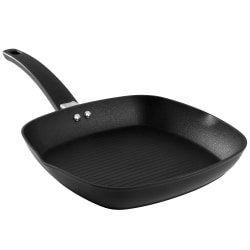 Oster Connelly Aluminum Nonstick Grill Pan, 10", Black