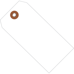 Partners Brand Plastic Shipping Tags, 4 3/4" x 2 3/8", White, Case Of 100