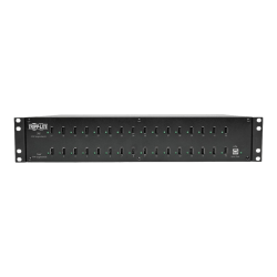 Tripp Lite 32-Port USB Charging Station with Syncing 5V 80A (400W) USB Charger Output 2U Rack-Mount - Wired - Tablet, Smartphone, USB Device - Charging Capability - Synchronizing Capability - 32 x USB - Black - TAA Compliant