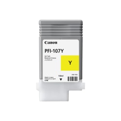 Canon® PFI-107Y Yellow Ink Cartridge