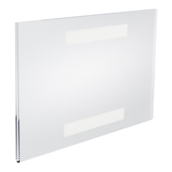 Azar Displays Acrylic Horizontal U-Frame Sign Holders, 7" x 11", Clear, Pack Of 10 Sign Holders