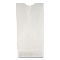 General Grocery Paper Bags, 7-15/16"H x 4-5/16"W x 2-1/2"D, White, Pack Of 500 Bags