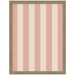 Kate and Laurel Framed Fabric Pinboard, 20 x 26, Printed Linen Pattern, Florence Light Brown Frame