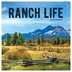 2025 TF Publishing Monthly Wall Calendar, 12" x 12", Ranch Life, January 2025 To December 2025