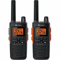 Cobra RX680 Rugged Waterproof Walkie Talkies, Pair - 60 Radio Channels - Upto 200640 ft - NOAA Weather Radio, Buil - RX680