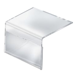 Azar Displays Shelf Sign Holders, 5-1/2" x 8-1/2", Clear, Pack Of 10 Holders