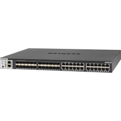Netgear M4300 Stackable Managed Switch with 48x10G including 24x10GBASE-T and 24xSFP+ Layer 3 - 24 Ports - XSM4348S100NES