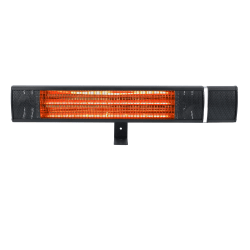 Black+Decker 1500-Watt Patio Wall-Mounted Electric Heater, 269 Sq. Ft. Coverage, Black