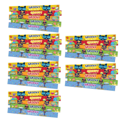 Edupress Slap Bracelets, Pete the Cat Groovy Birthday, 10 Per Pack, Set Of 6 Packs