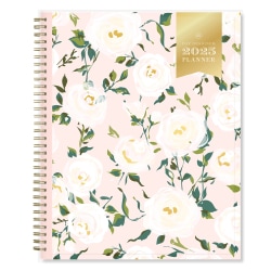 2025 Day Designer Weekly/Monthly Planning Calendar, 8-1/2" x 11", Coming Up Roses Blush, January 2025 To December 2025