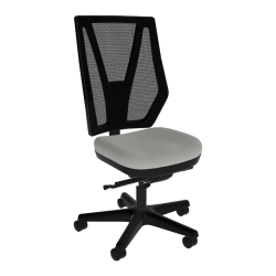 Sitmatic GoodFit Mesh Small-Scale Synchron High-Back Chair, Gray Polyurethane/Black