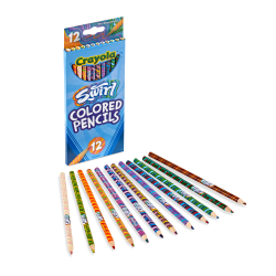 Crayola Colored Pencils, Swirl, Pack Of 12 Colored Pencils
