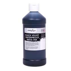 Handy Art Velvet India Ink, 16 Oz, Black