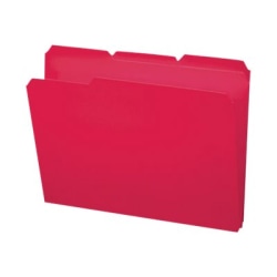 Smead® Inn Dura File Folders, Letter Size, 1/3 Cut, Red, Box Of 24