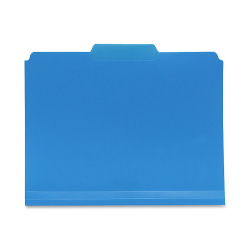 Smead® Inn Dura File Folders, Letter Size, 1/3 Cut, Blue, Box Of 24