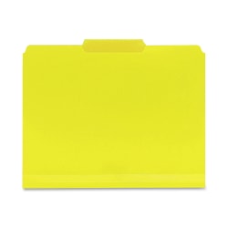 Smead® Inn Dura File Folders, Letter Size, 1/3 Cut, Yellow, Box Of 24