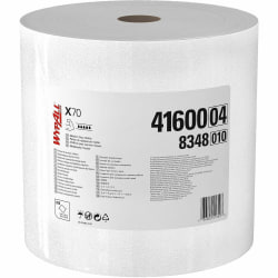 Wypall PowerClean X70 Medium Duty Cloths Jumbo Roll - 12.50" Width x 12.20" Length - 870 Sheets/Roll - White - Hydroknit - 1 Carton