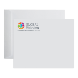 Gummed Seal, White Wove Open End Catalog Mailing Envelopes, Full-Color, Custom 6" x 9", Box Of 250