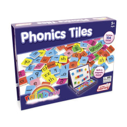 Junior Learning Rainbow Phonics Tiles, Multicolor, Set Of 106 Tiles