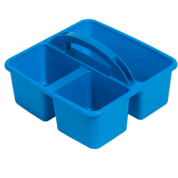 Deflecto Antimicrobial Kids Storage Caddy - 3 Compartment(s) - 5.34"x9.37"x 9.32"D, Blue