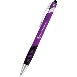 Softex Retractable Stylus Pen, Medium Point, Black Ink