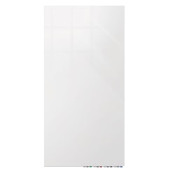 Ghent Aria Low-Profile Magnetic Glass Whiteboard, 72" x 48", White