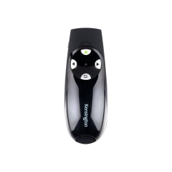 Kensington Presenter Expert with Green Laser - Presentation remote control - 4 buttons - RF - black