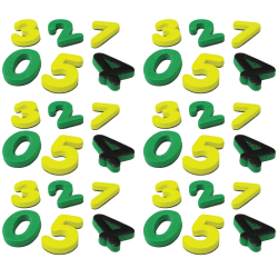 Teacher Created Resources Magnetic Foam: Small Numbers, 60 Pieces Per Pack, Set Of 6 Packs