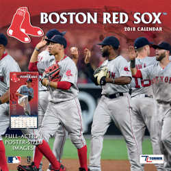 Turner Licensing MLB Team Wall Calendar, 12" x 12", Boston Red Sox, January To December 2018