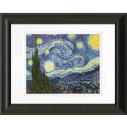 Timeless Frames Supreme & Addison Framed Inspirational Artwork, 11" x 14", Black, Starry Night