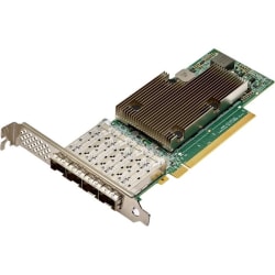 Broadcom Quad-Port 25 Gb/s SFP28 Ethernet PCI Express 4.0 x16 Network Interface Card - PCI Express 4.0 x16 - 4 Port(s) - Optical Fiber - 25GBase-X - Plug-in Card