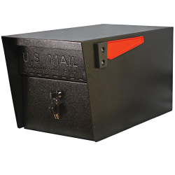 Mail Boss Mail Manager PRO Security Mailbox, 11-1/4"H x 10-3/4"W, 21"D, Black