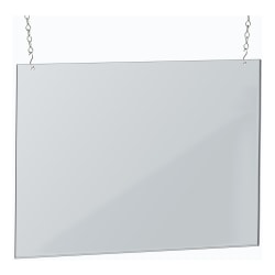 Azar Displays Hanging Poster Frame, 18" x 24", Clear