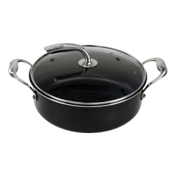 Vasconia® Urban Aluminum Nonstick Covered Casserole Dish, 3.5 Qt, Black