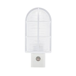Westek Industrial Cage LED Night Light, 3-1/2" x 1-1/2" x 1", White, Total Qty 1