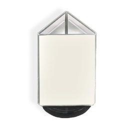 Azar Displays 3-Sided Revolving Acrylic Sign Holder, 6"H x 4"W x 4"D, Clear