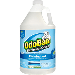 OdoBan Odor Eliminator Disinfectant Concentrate, Fresh Linen Scent, 128 Oz Bottle