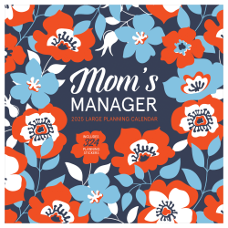 2025 TF Publishing Monthly Wall Calendar, 12" x 12", Mom’s Manager, January 2025 To December 2025