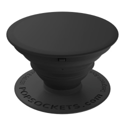 PopSockets Phone Stand, 1.5"H x 1.5"W x 0.25"D, Black