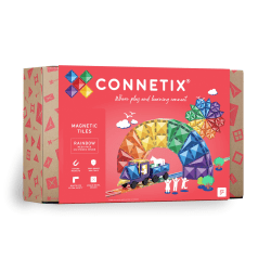 Connetix Magnetic Tiles Rainbow Mega Pack, 212 Pieces