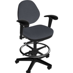 Sitmatic GoodFit Low-Back Task Stool, Gray/Black