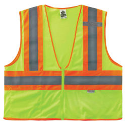 Ergodyne GloWear® Safety Vest, 2-Tone 8230Z, Type R Class 2, Small/Medium, Lime
