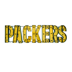 Imperial NFL Lighted Metal Sign, 13" x 46-1/4", 90% Recycled, Green Bay Packers