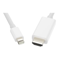 UNC Group - Adapter cable - Mini DisplayPort male to HDMI male - 15 ft - white - 4K30Hz support